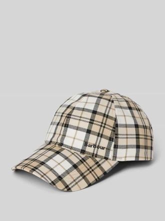 Barbour Basecap aus reiner Baumwolle Modell Agnes in Beige, Größe 1