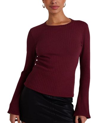 Bella Dahl Long Sleeve Rib Crew T-Shirt