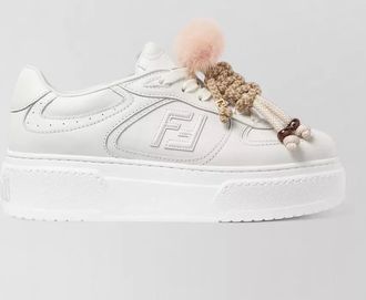 Fendi leather low-top sneakers