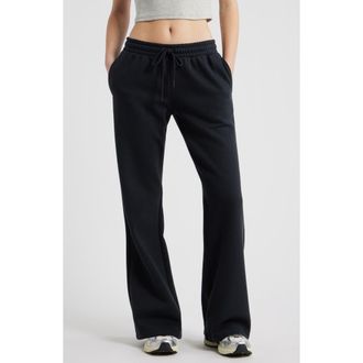 BP. Baggy Flare Leg Sweatpants in Black Jet at Nordstrom, Size Xx-Small
