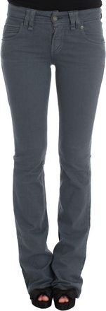 John Galliano Cotton Blend Slim Fit Bootcut Womens Jeans