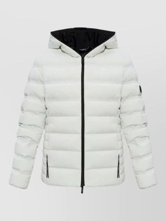 Moncler alete hooded long sleeve quilted coat