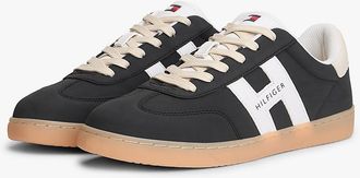 Tommy Hilfiger Womens Hilfiger Logo Skater Sneaker - Black - US 7 / EU 37.5