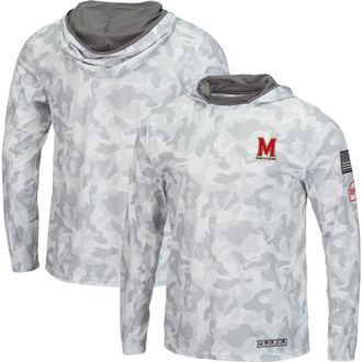 Colosseum Mens Colosseum Arctic Camo Maryland Terrapins OHT Military Appreciation Long Sleeve Hoodie Top at Nordstrom, Size Xx-Large