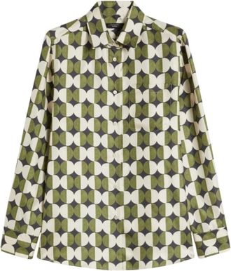 Max Mara Dames, Blouses & Shirts, Veelkleurig, Maat: XS Zijde