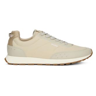 HUGO BOSS Schoenen, Heren, Beige, 44 EU, Polyester, Icelin Runner