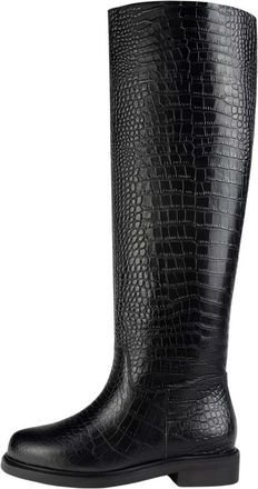 L37 Stijlvolle Maxi Schoenen - Dames - Over de knie laarzen - Zwart - 40 EU - Schoenen