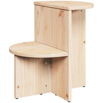 vidaXL Vidaxl - Mesa Lateral Natural 50 X 40 X 50 Cm Madera Maciza De Pino