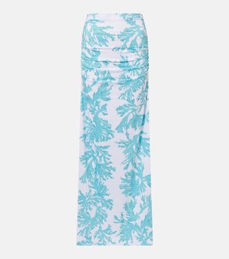 Alexandra Miro Gia printed jersey maxi skirt