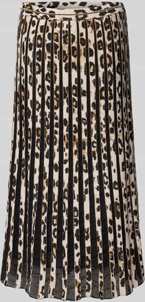 Marc Cain Midirock mit elastischem Bund in Camel, Größe 34