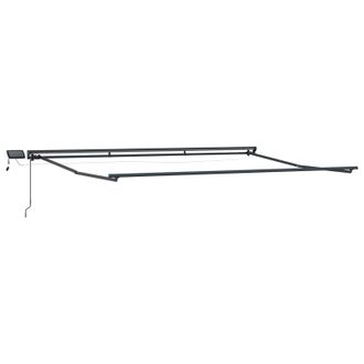 vidaXL Armaz&oacute;n De Toldo Manual Con Leds Antracita 4,5 X 3,5 M Aluminio Vidaxl
