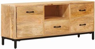 vidaXL TV Stands with Drawer Brown 110 x 30 x46 cm Solid Mango Wood vidaXL