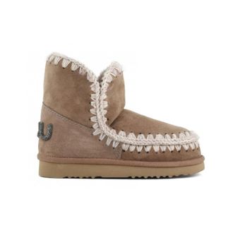 Mou Winter Boots, female, Brown, Size: 8 US Eskimo 18 Glitter Logo Boot