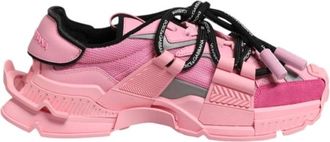 Dolce & Gabbana Pink Space Trainers with Rubber Sole