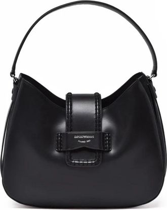 Emporio Armani Schoudertas - Dames - Handtassen - Zwart - ONE Size - Leer - Tassen