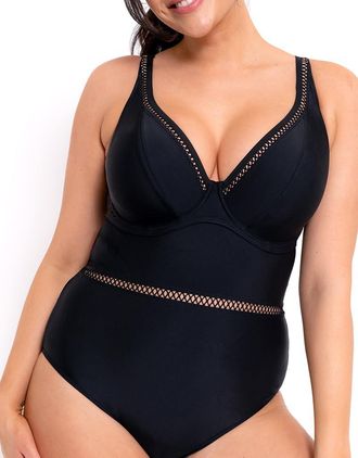 Curvy Kate First Class Plunge Swimsuit Black 32GG