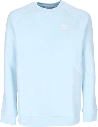adidas Essential Crewneck Sweatshirt - Heren - Sportshirts - Blauw - M - Katoen - Fitness