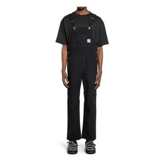 Carhartt Work in Progress Carhartt Wip, Jumpsuits, male, Black, Size: W34 Bib Overall
