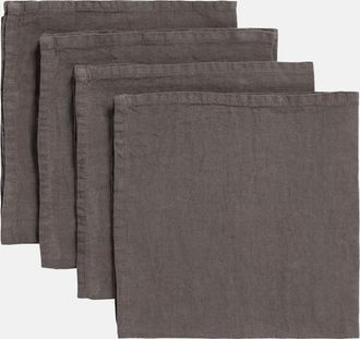ONCE MILANO Set of 4 linen napkins