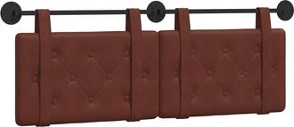 vidaXL Cabecero Colgante Marr&oacute;n Brillante Pu Antiguo Vidaxl