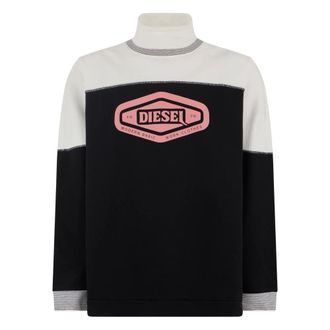 Diesel Sweatshirts, male, Black, Size: L Ollong Sweatshirt