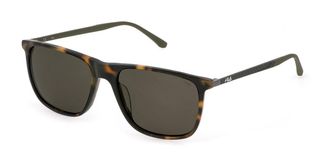 Fila SFI299V Polarized C10P Mens Sunglasses Tortoiseshell Size 57