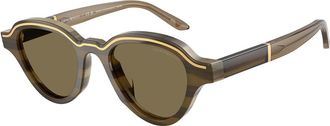Emporio Armani EA4264U 633873 Mens Sunglasses Brown Size 47