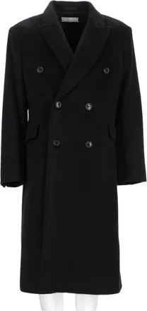 Our Legacy Whale Double-Breasted Mohair-Wool Blend Coat