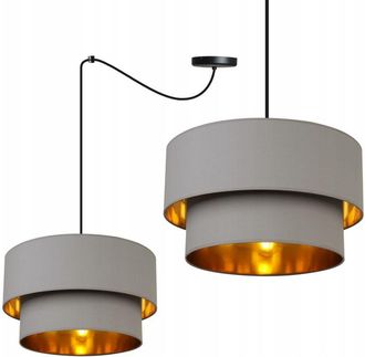 OEM L&aacute;mpara Colgante Ara&ntilde;a &Uacute;nica, Pantalla, Medio Dorado