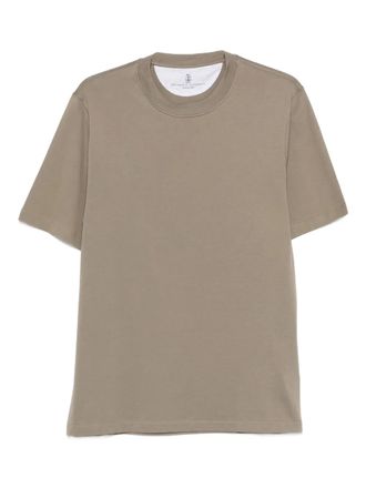 Brunello Cucinelli T-shirt girocollo - Verde