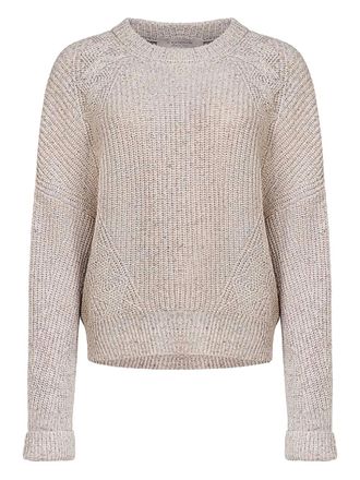D.exterior ribbed-raglan jumper - Neutrals