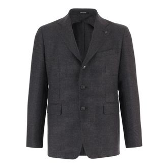 Tagliatore Giacca Woln Collarino a Strati - - Jackets - Uomo - Nero - 2XL