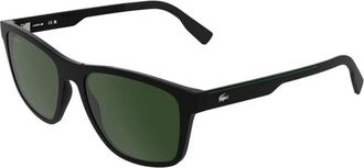 Lacoste L6078S Rechthoekige Zonnebril - Heren - Zonnebrillen - Zwart - 56 MM - Accessoires
