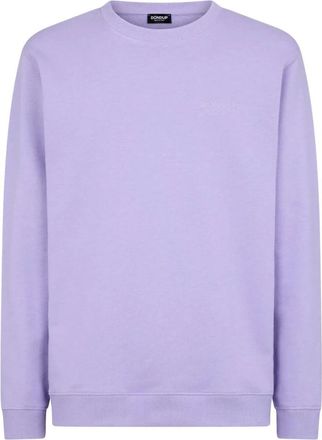Dondup Sweatshirts, male, Purple, Size: L Regular-fit Crew-neck Sweatshirt