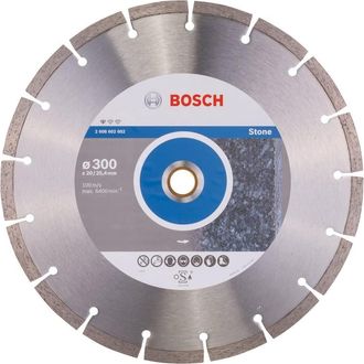 Bosch Diamantscheibe Standard For Stone, 300 X 20,00+25,40 X 3,1 X 10 Mm -2608602602