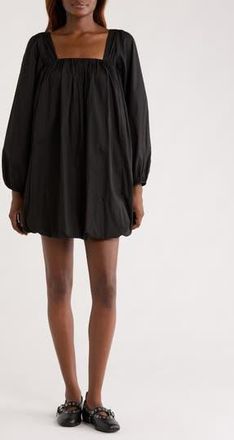 Melloday Long Sleeve Bubble Minidress in Black at Nordstrom Rack, Size X-Small