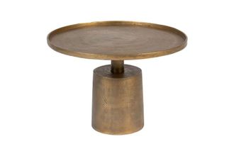 White Label Mesa de centro de aluminio dorado