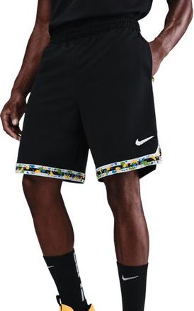 Nike Mens Dri-FIT DNA 8 Inch Shorts - Black/Black Size XXL