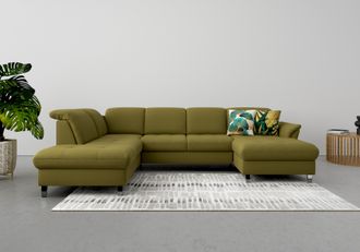 Sit&more Wohnlandschaft »Maggiore U-Form« wahlweise mit Kopfteilverstellung, Bettfunktion und Stauraum