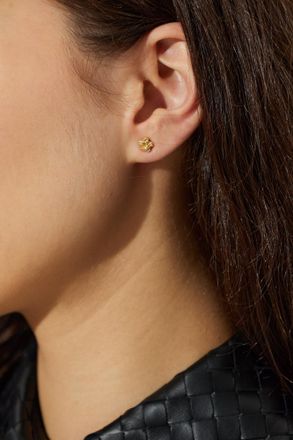 Bottega Veneta Silver Earrings, Womens, Gold