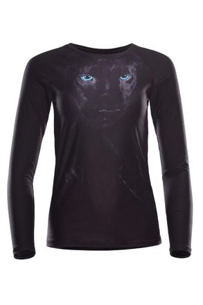 Winshape Langarmshirt WINSHAPE AET120LS, Damen, Gr. XL, schwarz (panther, schwarz), 85% Polyester, 15% Elasthan, Rundhals, Shirts Langarmshirt, Functional Ligh
