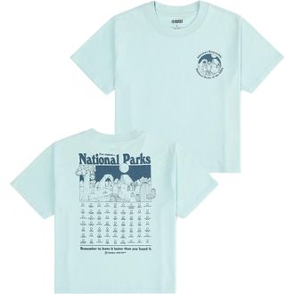Parks Project National Parks Fill In Boxy Tee in Ash Blue at Nordstrom, Size X-Small