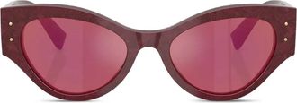 Dolce & Gabbana Eyewear Occhiali da sole cat-eye - Rosso