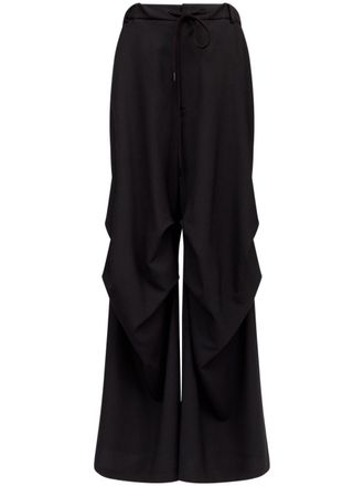 Maison Margiela Flared broek - Zwart