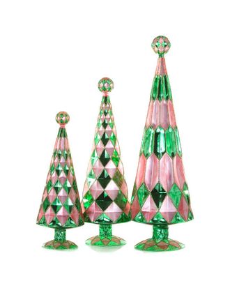 Cody Foster & Co. Set Of 3 Handcrafted Gemstone Trees