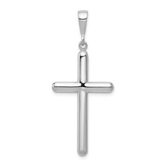 Diamond2Deal 14k White Gold Cross Pendant