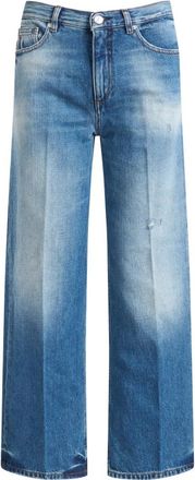 Nine In The Morning Wide Jeans - Dames - Loose Fit Jeans - Blauw - W30 - Katoen - Jeans