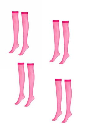 Lechery 6-Pack Glossy Sheer Fashion Socks in Pink at Nordstrom