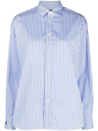Polo Ralph Lauren stripe-print long-sleeved shirt - Blue