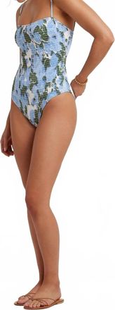 Peony Womens Shirred One Piece In Palermo